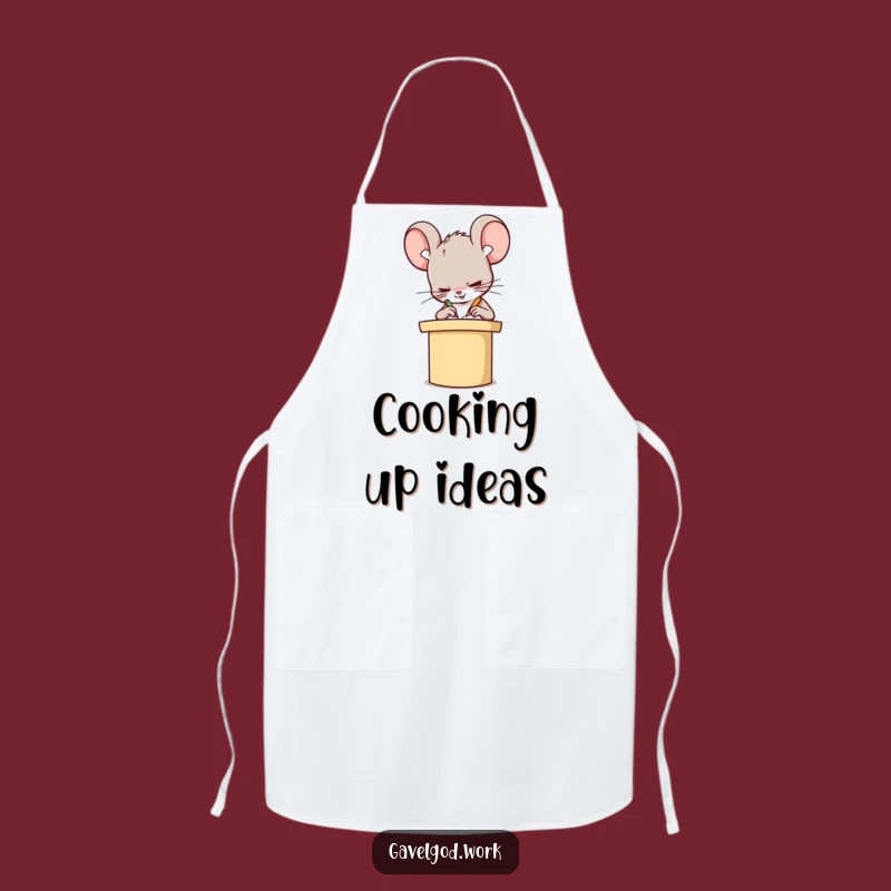 Funny Kawaii Mouse Apron: Cook and Laugh With This Humorous Kitchen Accessory