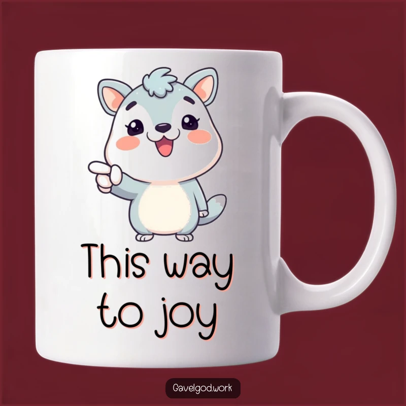 Funny Enthusiastic Animal Mug: Get Ready for Fun with a Big Smile!