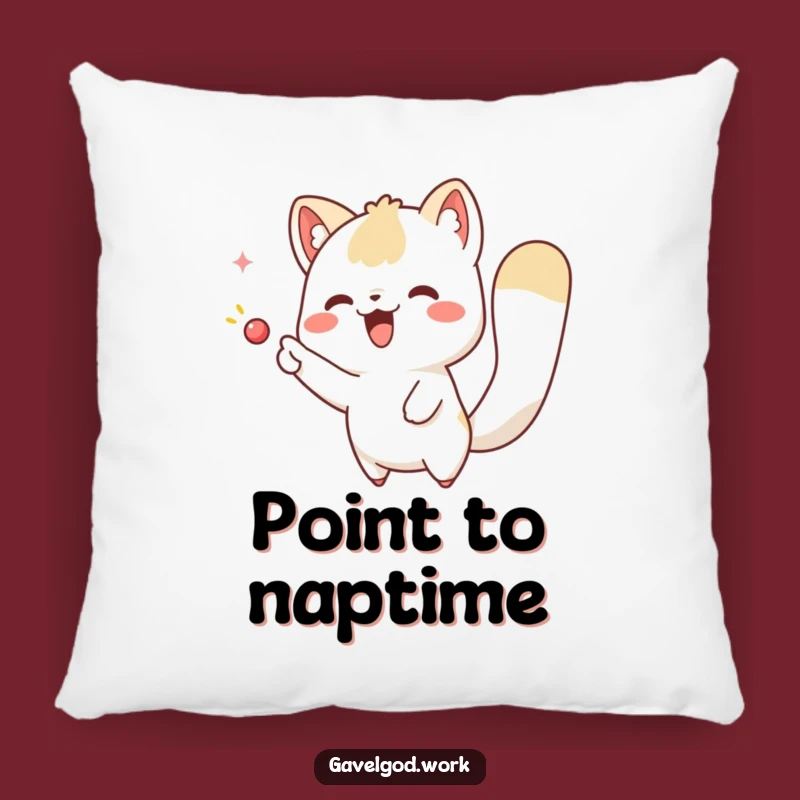 Funny Kawaii Animal Pointing Pillow: Cozy Up with Whimsical Discovery