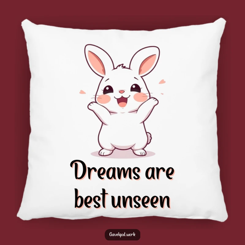 Funny Kawaii Rabbit Pillow: Cozy Comfort with Excited Wiggles, Sweet Gift