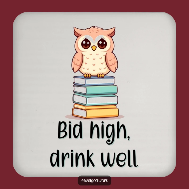 Funny Kawaii Owl Coaster: Protect Surfaces with Wise Perch