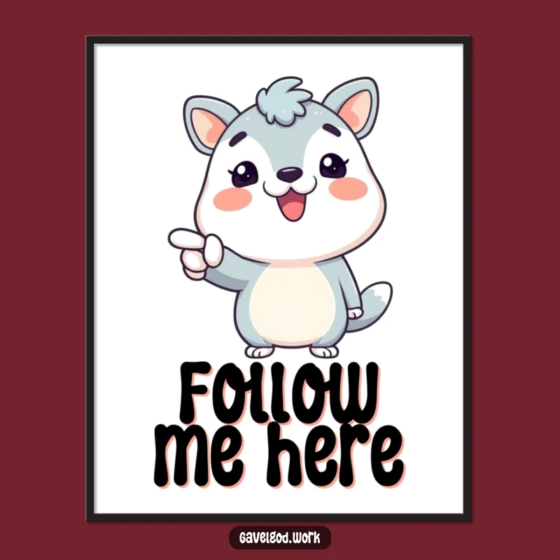 Funny Enthusiastic Animal Poster: Decorate with Motivation and Smiles!