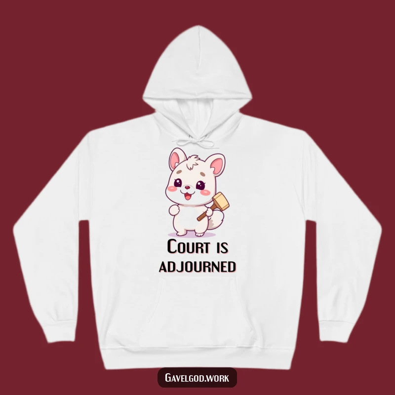 Cozy Funny Animal Judge Hoodie: Stay Warm While Delivering Laughs!
