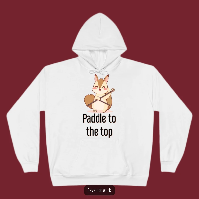 Funny Kawaii Squirrel Hoodie: Cozy Comfort with an Upward Paddle Point, Great Gift