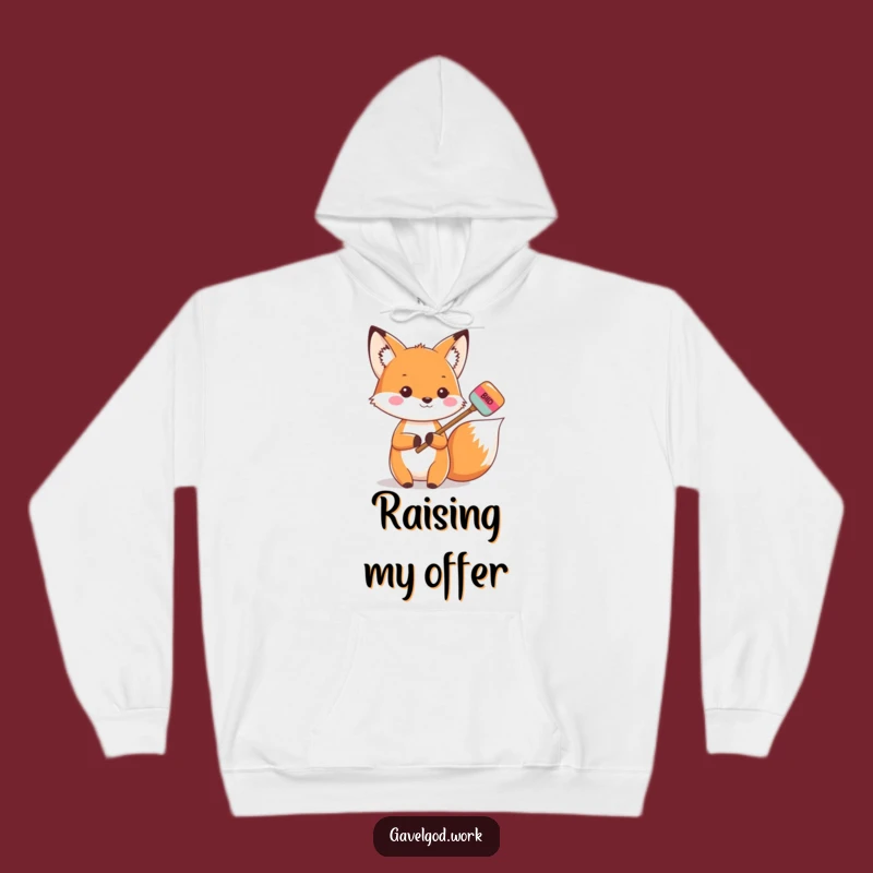 Funny Kawaii Fox Auction Hoodie: Cozy Up with Winning Comfort!
