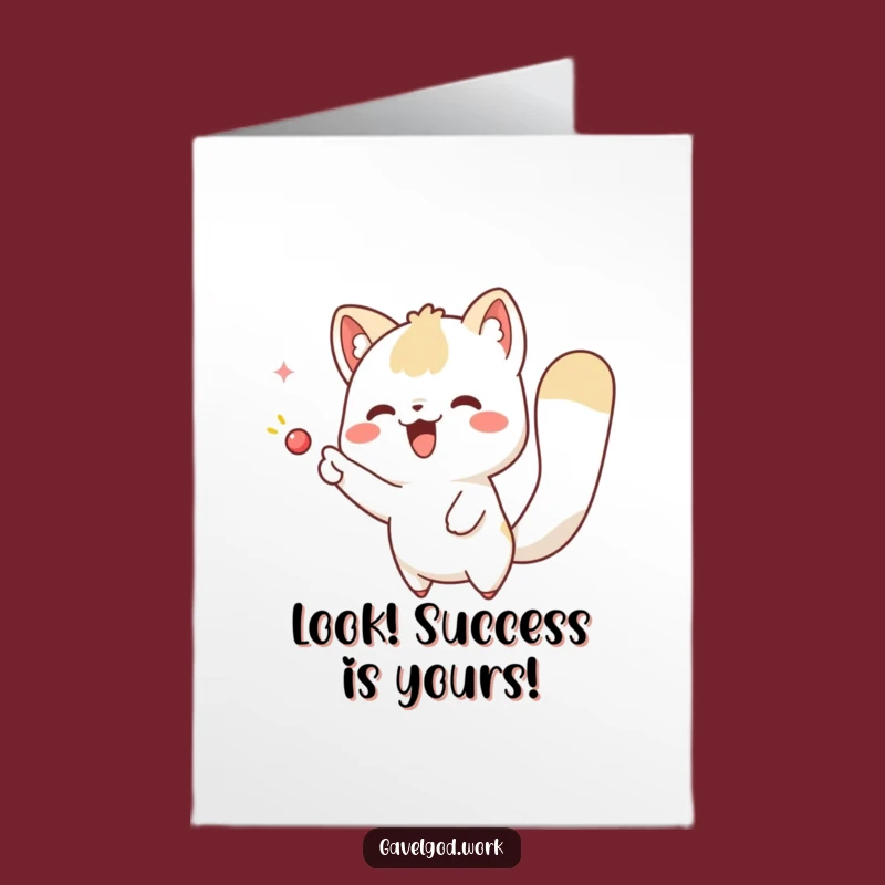 Kawaii Animal: Free Printable Congratulations Card for Big Achievements!