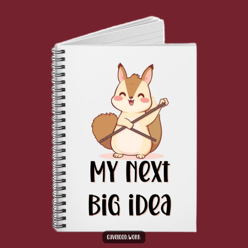 Funny Kawaii Squirrel Notebook: Jot Down Ideas with Upward Paddle Point, Planner Gift