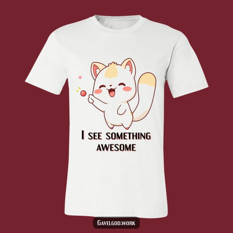 Funny Kawaii Animal Pointing T-Shirt: Express Your Excitement with Humor