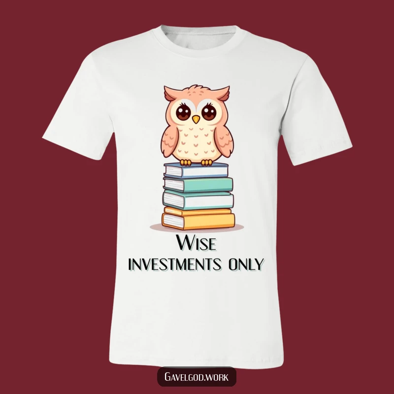 Funny Kawaii Owl T-Shirt: Perched on Auction Deals, Hilarious Gift