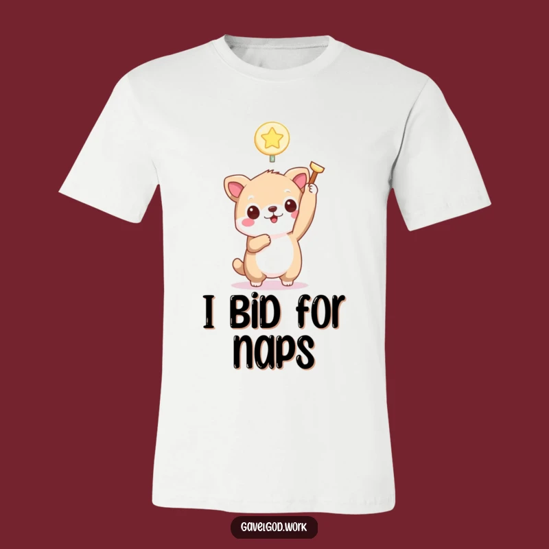 Funny Kawaii Animal Bidding Paddle T-Shirt: Show Your Auction Spirit